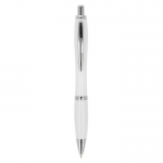 Bolígrafo de ABS personalizable antibacteriano tinta azul Colors color blanco segunda vista