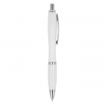 Bolígrafo de ABS personalizable antibacteriano tinta azul Colors color blanco quinta vista