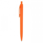 Bolígrafo clásico con clip para gota de resina tinta azul PrintClip color naranja tercera vista