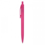 Bolígrafo clásico con clip para gota de resina tinta azul PrintClip color rosa tercera vista