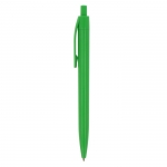 Bolígrafo clásico con clip para gota de resina tinta azul PrintClip color verde tercera vista