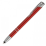 Bolígrafos grabados de aluminio baratos táctiles tinta azul Arrowtouch color rojo oscuro tercera vista