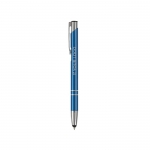 Bolígrafos grabados de aluminio baratos táctiles tinta azul Arrowtouch vista principal