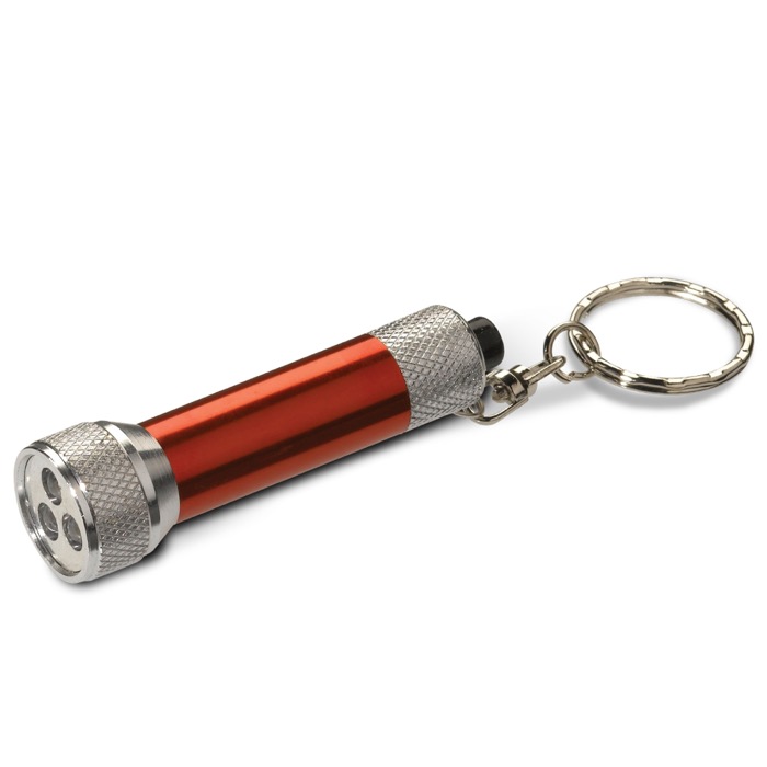 Original llavero con linterna de aluminio de tamaño pequeño MiniLight color rojo