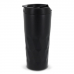 Vaso termo con original diseño geométrico de ondas 450ml Waves color negro sexta vista