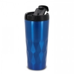 Vaso termo con original diseño geométrico de ondas 450ml Waves color azul tercera vista