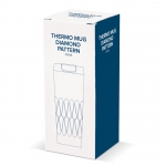Vaso termo con original diseño geométrico de ondas 450ml Waves color azul quinta vista