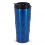 Vaso termo con original diseño geométrico de ondas 450ml Waves color azul sexta vista