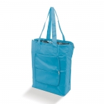 Bolsa nevera personalizada barata de poliéster 210T Fresh color azul claro