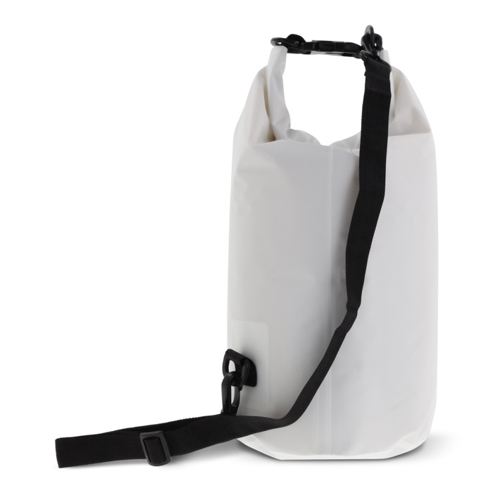 Bolsa bandolera impermeable de PVC capacidad 10 litros Bayside XL color blanco cuarta vista Bolsa bandolera impermeable de PVC capacidad 10 litros Bayside XL color blanco cuarta vista