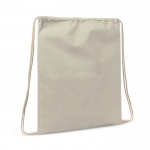 Mochila de cuerdas de algodón y certificación OEKO-TEX 140 g/m2 color beige