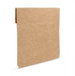 Portasnacks térmico de papel reciclado con cierre de velcro Snacks color marrón segunda vista