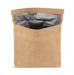 Portasnacks térmico de papel reciclado con cierre de velcro Snacks color marrón tercera vista