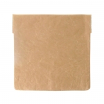 Portasnacks térmico de papel reciclado con cierre de velcro Snacks color marrón quinta vista