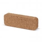 Identificador de corcho para empresas con imperdible Cork color natural