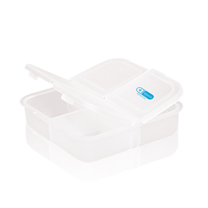 Coloridos pastilleros personalizados con 4 divisiones Colors