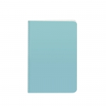 Cuaderno personalizado de colores llamativos A5 hojas lisas University color azul claro vista de impresión