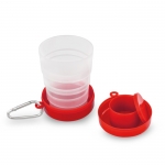 Vaso plegable para guardar pastillas de 200ml Pillcup Colors color rojo