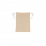 Bolsa de regalo de algodón con certificación OEKO-TEX 10x14 cm color beige