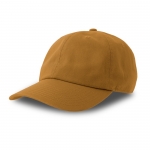 Gorras para merchandising corporativo de algodón peinado Uptown color mostaza