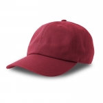 Gorras para merchandising corporativo de algodón peinado Uptown color rojo oscuro