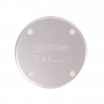 Base de carga inalámbrica 15W en caja de presentación Powerful color blanco cuarta vista