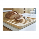 Set de tabla publicitaria con cuchillo para cortar pan Baguette color marrón cuarta vista