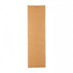 Tabla para servir de madera de acacia con asa y cordón de PU color marrón cuarta vista