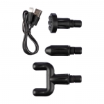Masajeadores portátiles con 4 cabezales y 6 velocidades Pistol color negro quinta vista