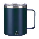 Vaso 300ml antifugas de acero inoxidable reciclado color azul primera vista