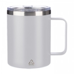 Vaso 300ml antifugas de acero inoxidable reciclado color blanco primera vista