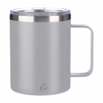 Vaso 300ml antifugas de acero inoxidable reciclado color gris primera vista
