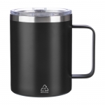 Vaso 300ml antifugas de acero inoxidable reciclado color negro primera vista