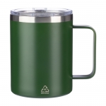 Vaso 300ml antifugas de acero inoxidable reciclado color verde primera vista