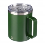 Vaso 300ml antifugas de acero inoxidable reciclado color verde cuarta vista