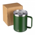 Vaso 300ml antifugas de acero inoxidable reciclado color verde séptima vista