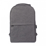 Mochilas corporativas de plástico reciclado para portátil de 15'' Investor color gris sexta vista