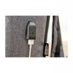 Mochilas corporativas de plástico reciclado para portátil de 15'' Investor color gris novena vista