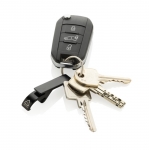 Llavero abridor personalizado barato de aluminio en color Aluhandle color negro segunda vista