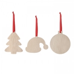Adorno con diseño de árbol de Navidad hecho de madera Navideño Tree segunda vista