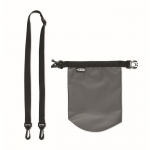 Bolsa de poliéster resistente al agua con capacidad 1,5 litros Bayside color gris oscuro cuarta vista