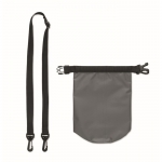 Bolsa de poliéster resistente al agua con capacidad 1,5 litros Bayside color gris oscuro quinta vista