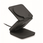 Cargador magnético plegable de ABS 3 en 1 que sirve para soporte color negro
