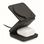Cargador magnético plegable de ABS 3 en 1 que sirve para soporte color negro segunda vista