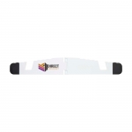 Soporte personalizado muy original para tablet y smartphone Minim color blanco vista impresión tampografía