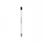 Lápiz de escritura eterna hecho de cartones de leche reciclados color blanco vista principal