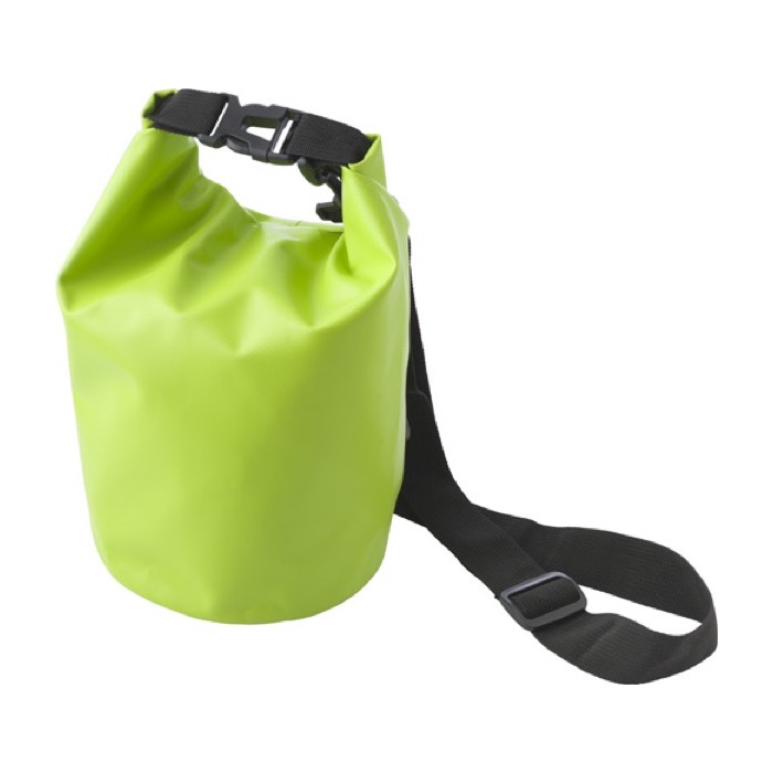 Bolsa impermeable con asa ajustable y capacidad 3,5 litros Bayside L color verde claro sexta vista Bolsa impermeable con asa ajustable y capacidad 3,5 litros Bayside L color verde claro sexta vista
