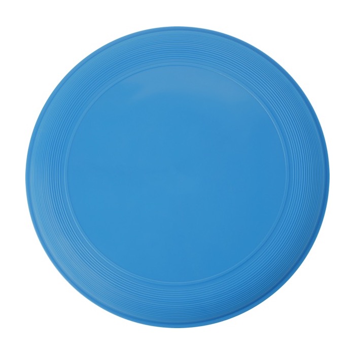 Frisbee personalizado con logo serigrafiado para eventos Santa Mónica color azul claro primera vista