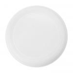Frisbee personalizado con logo serigrafiado para eventos Santa Mónica color blanco primera vista