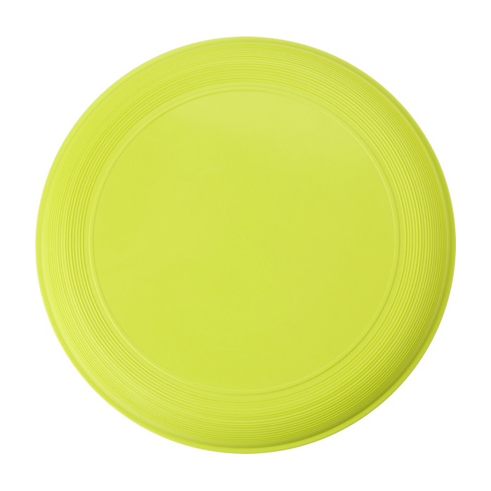 Frisbee personalizado con logo serigrafiado para eventos Santa Mónica color verde claro primera vista